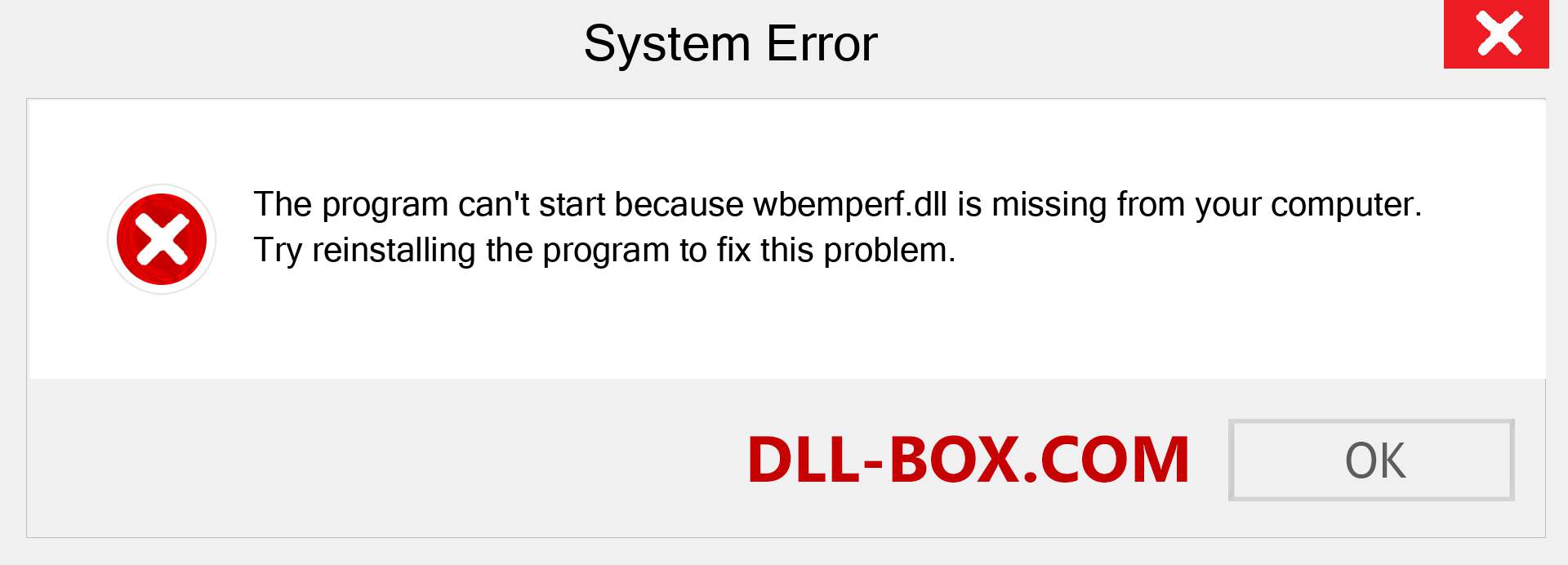  wbemperf.dll file is missing?. Download for Windows 7, 8, 10 - Fix  wbemperf dll Missing Error on Windows, photos, images